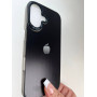 Чорний преміум чохол з яблучком для iPhone 16 